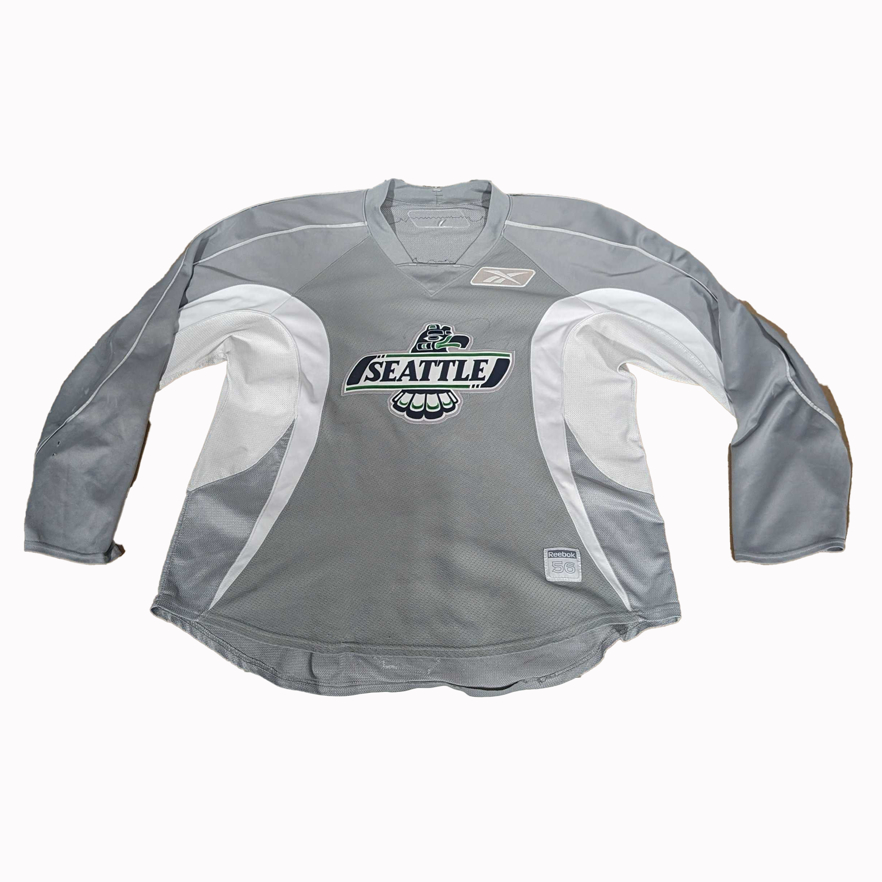 WHL - Maillot d'entraînement CCM d'occasion - Seattle Thunderbirds (gris)